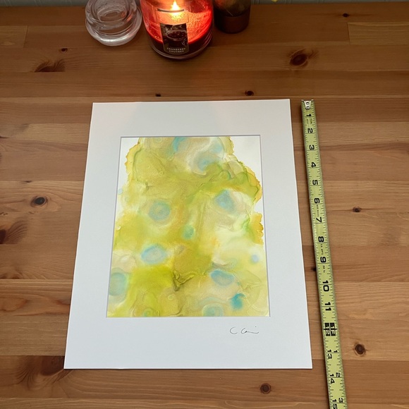 New Original Signed Artwork Alcohol Ink on Paper 157 - Picture 4 of 5